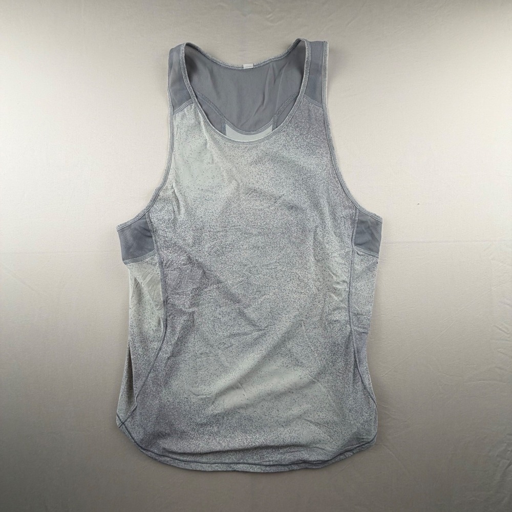 Lululemon Metal Vent Tech Tank‎ 2.0 womans Grey blk Splatter Racerback Top 0278